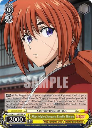 After Helping Someone, Kenshin Himura (SR) (RKN/S115-E007S SR) - Rurouni Kenshin