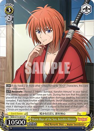 Warm Rays of the Sun, Kenshin Himura (RKN/S115-E012 R) - Rurouni Kenshin