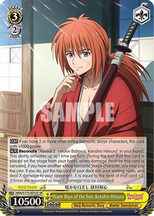 Warm Rays of the Sun, Kenshin Himura (SR) (RKN/S115-E012S SR) - Rurouni Kenshin