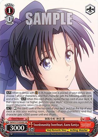 Swordsmanship Sweetheart, Kaoru Kamiya (SR) (RKN/S115-E049S SR) - Rurouni Kenshin