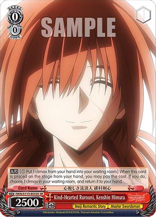 Kind-Hearted Rurouni, Kenshin Himura (SR) (RKN/S115-E053S SR) - Rurouni Kenshin