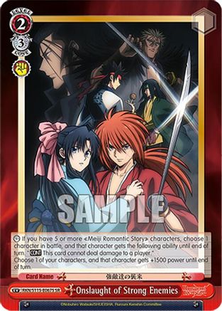 Onslaught of Strong Enemies (SR) (RKN/S115-E067S SR) - Rurouni Kenshin
