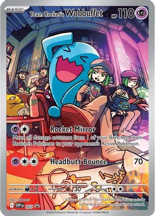 Team Rocket's Wobbuffet 203 - Holofoil SV Scarlet & Violet Promo Cards - Promo