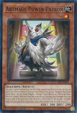 Artmage Power Patron (DUAD-EN012) - Duelist's Advance 1st Edition