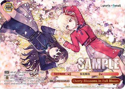 Cherry Blossoms in Full Bloom (LRP) (LRC-WE47-E31LRP LRP) - Lycoris Recoil Premium Booster