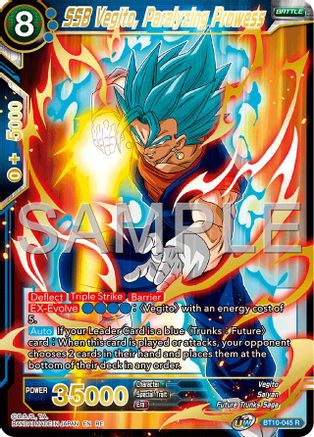 SSB Vegito, Paralyzing Prowess (Reprint) (BT10-045) - Expansion Deck Box Set 25 Premium Anniversary Box 2025 Foil