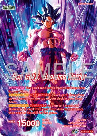 Son Goku // Son Goku, Supreme Warrior (Reprint) (BT16-001) - Expansion Deck Box Set 25 Premium Anniversary Box 2025 Foil