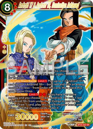 Android 17 & Android 18, Domination Achieved (Reprint) (BT23-022) - Expansion Deck Box Set 25 Premium Anniversary Box 2025 Foil