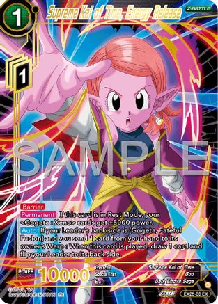 Supreme Kai of Time, Energy Release (EX25-30) - Expansion Deck Box Set 25 Premium Anniversary Box 2025 Foil