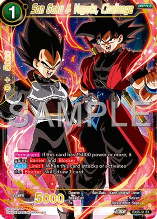 Son Goku & Vegeta, Challenge (EX25-31) - Expansion Deck Box Set 25 Premium Anniversary Box 2025 Foil