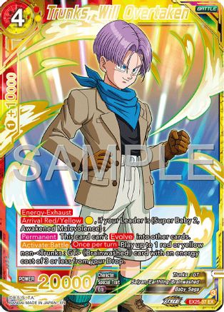 Trunks, Will Overtaken (EX25-37) - Expansion Deck Box Set 25 Premium Anniversary Box 2025 Foil