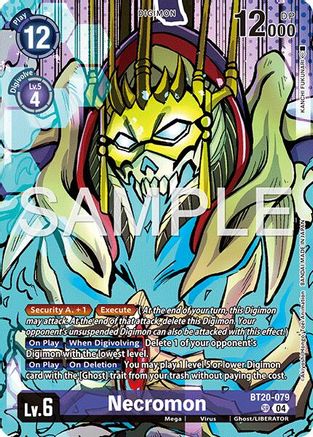 Necromon (Digimon Liberator Debuggers Set) (BT20-079) - Release Special Booster 2.5 Foil
