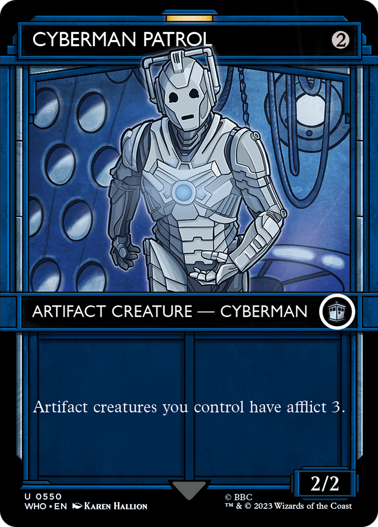 Cyberman Patrol (Showcase) (WHO-550) - Doctor Who: (Showcase) (Borderless) Foil