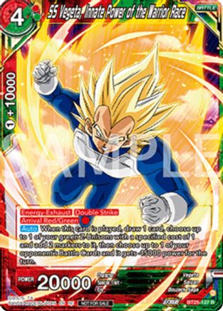 SS Vegeta, Innate Power of the Warrior Race (Deluxe Pack 2025 Vol.2) (BT25-127) - Promotion Cards