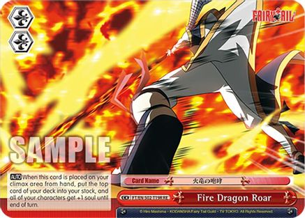Fire Dragon Roar (RRR) (FT/EN-S02-T19R RRR RE) - Fairy Tail Chronicle Set
