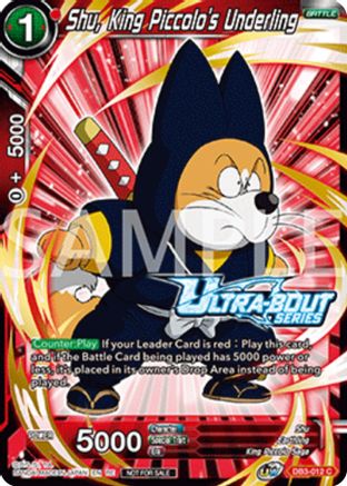 Shu, King Piccolo's Underling (Event Pack 17) (DB3-012) - Promotion Cards