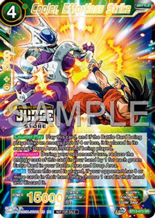 Cooler, Effortless Strike (Judge Pack Vol.17) (Store) (BT13-073) - Judge Promotion Cards Foil