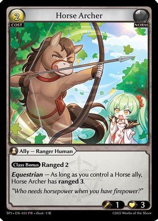 Horse Archer (031) - Promotional Cards