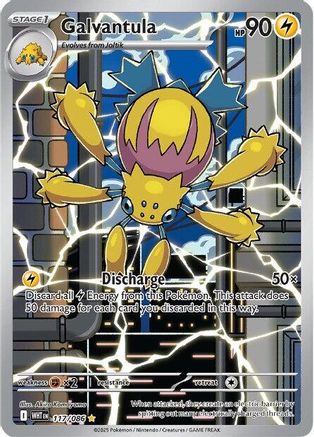 Galvantula 114/086 - Holofoil SV White Flare - Illustration Rare