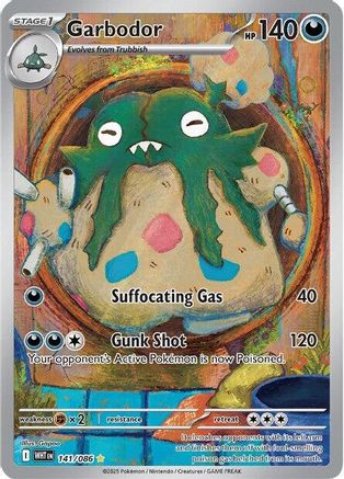 Garbodor 139/086 - Holofoil SV White Flare - Illustration Rare
