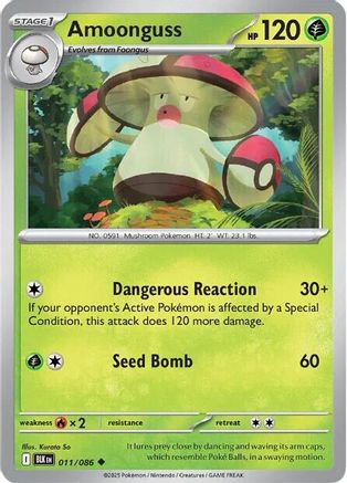 Amoonguss 011/086 SV Black Bolt - Uncommon