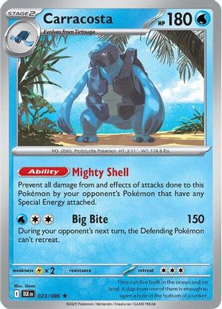 Carracosta 026/086 - Holofoil SV Black Bolt - Rare