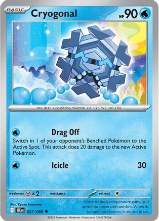 Cryogonal 030/086 SV Black Bolt - Uncommon