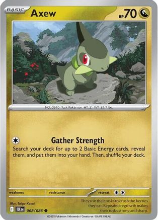 Axew 070/086 - Reverse Holofoil SV Black Bolt - Common