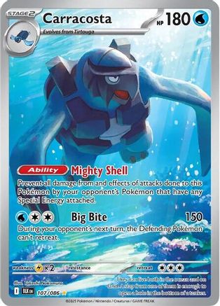 Carracosta 111/086 - Holofoil SV Black Bolt - Illustration Rare