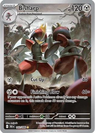 Bisharp 148/086 - Holofoil SV Black Bolt - Illustration Rare