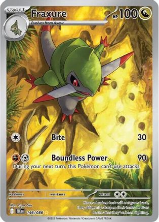 Fraxure 151/086 - Holofoil SV Black Bolt - Illustration Rare