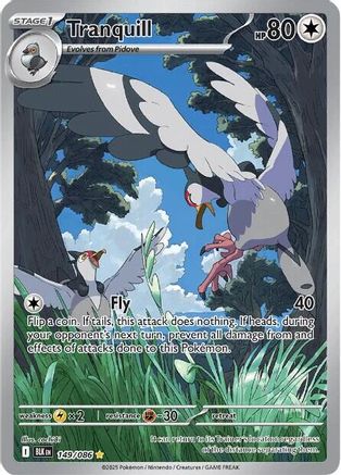 Tranquill 154/086 - Holofoil SV Black Bolt - Illustration Rare
