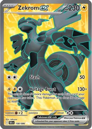 Zekrom ex 161/086 - Holofoil SV Black Bolt - Secret Rare