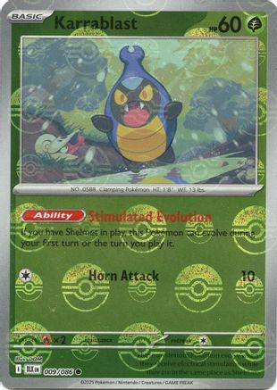 Karrablast 009/086 - Holofoil SV Black Bolt - Common