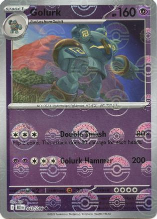 Golurk 046/086 - Holofoil SV Black Bolt - Uncommon