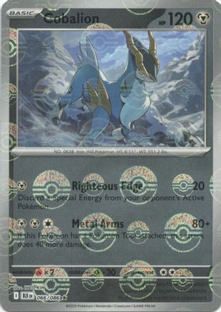 Cobalion 068/086 - Holofoil SV Black Bolt - Rare