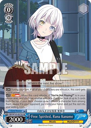 Free Spirited, Rana Kaname (SR) (BD/W125-E073S SR) - MyGO!!!!! x Ave Mujica