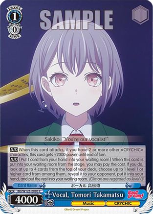 Vocal, Tomori Takamatsu (BD/W125-E090 C) - MyGO!!!!! x Ave Mujica
