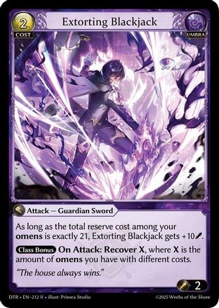 Extorting Blackjack (212) - Distorted Reflections Foil