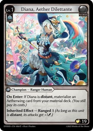 Diana, Aether Dilettante (6) - Distorted Reflections Starter Decks