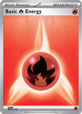 Basic Fire Energy - 018 SVE Scarlet & Violet Energies - Common