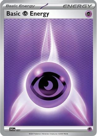 Basic Psychic Energy 021 - Reverse Holofoil SVE Scarlet & Violet Energies - Common