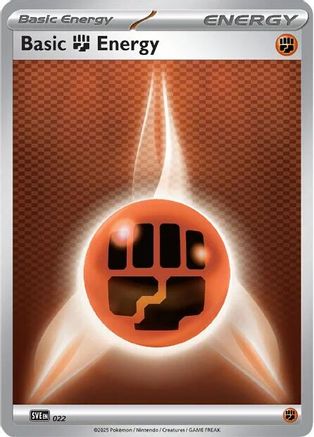 Basic Fighting Energy 022 SVE Scarlet & Violet Energies - Common