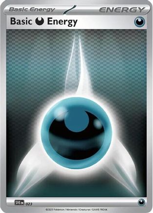 Basic Darkness Energy 023 - Reverse Holofoil SVE Scarlet & Violet Energies - Common