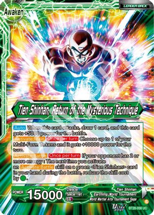 Tien Shinhan // Tien Shinhan, Return of the Mysterious Technique (BT28-056) - Prismatic Clash