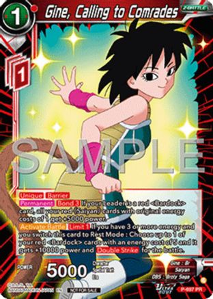 Gine, Calling to Comrades (Ultra-Bout Series Tournament Pack Vol.13) (P-697) - Tournament Promotion Cards