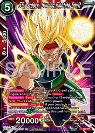 SS Bardock, Burning Fighting Spirit (Ultra-Bout Series Tournament Pack Vol.13) (P-698) - Tournament Promotion Cards
