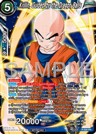 Krillin, Guided by the Dragon Balls (Ultra-Bout Series Tournament Pack Vol.13) (P-699) - Tournament Promotion Cards