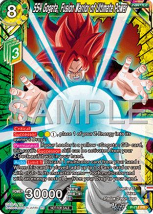 SS4 Gogeta, Fusion Warrior of Ultimate Power (Ultra-Bout Series Tournament Pack Vol.13) (P-711) - Tournament Promotion Cards