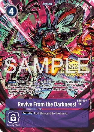 Revive From the Darkness! (Championship 25-26 Tamers Pack Season 1) (BT5-107) - Battle of Omni Foil